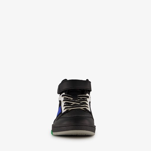 Hoge jongens sneakers zwart blauw