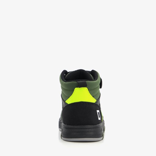 Hoge jongens sneakers zwart groen