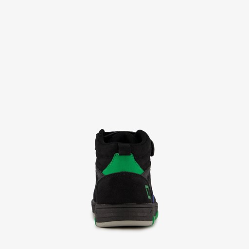 Hoge jongens sneakers zwart blauw