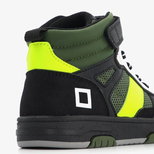 Hoge jongens sneakers zwart groen