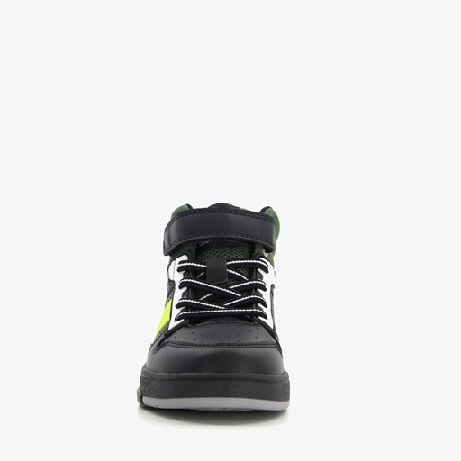 Hoge jongens sneakers zwart groen