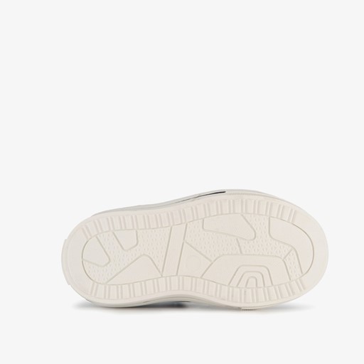 Hoge jongens sneakers blauw met smiley