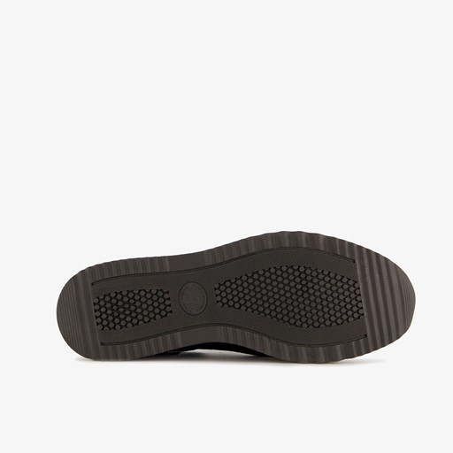 Leren dames sneakers zwart goud