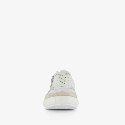 Dames sneakers met beige details