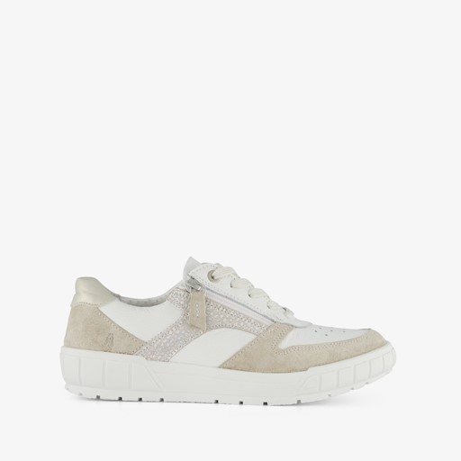 Dames sneakers met beige details