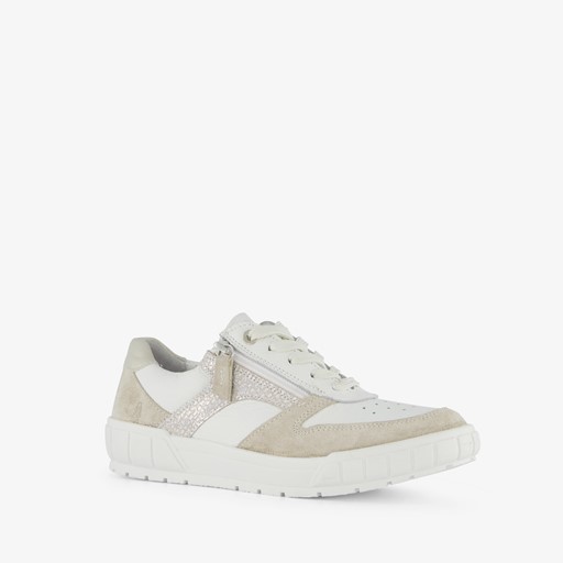 Dames sneakers met beige details