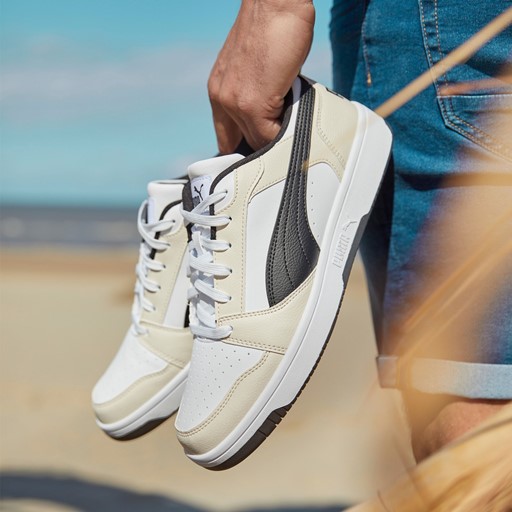 Rebound V6 Low heren sneakers wit beige