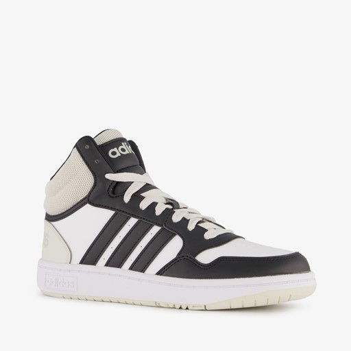 Hoops Mid 3.0 kinder sneakers wit zwart