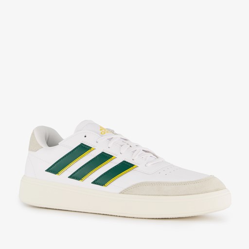 Courtblock heren sneakers wit groen