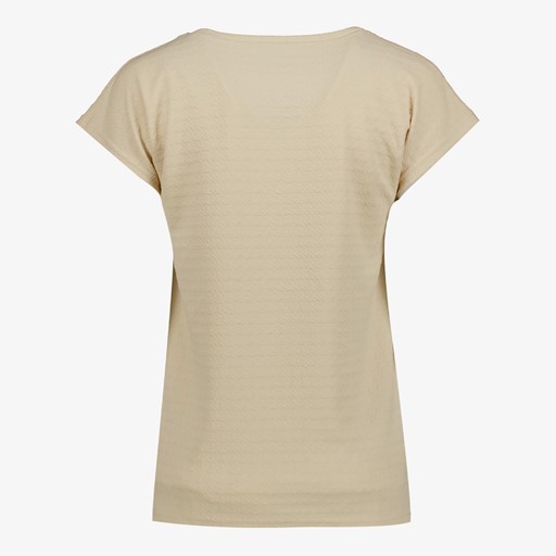 Dames T-shirt beige