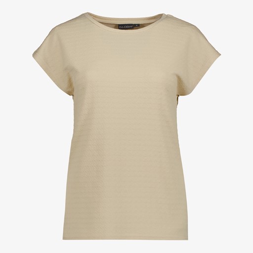 Dames T-shirt beige