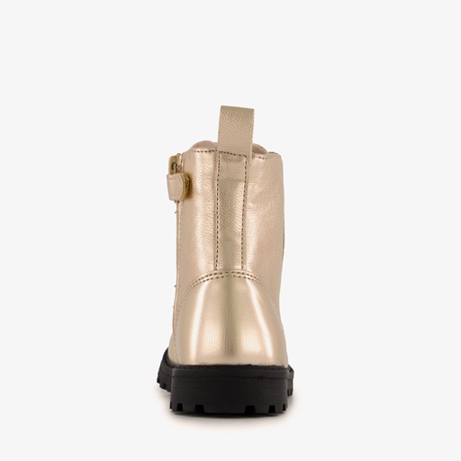 Meisjes veterboots goud