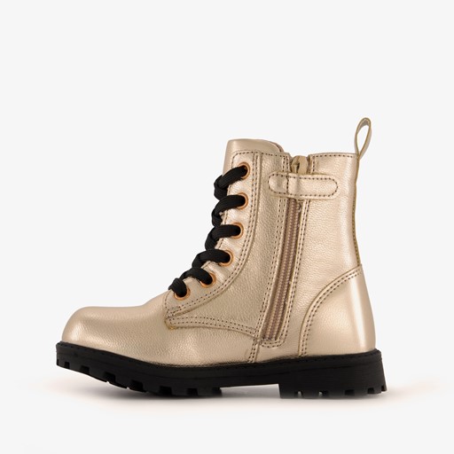 Meisjes veterboots goud