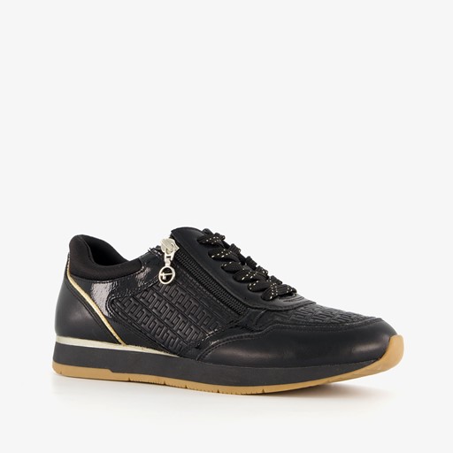Dames sneakers zwart goud