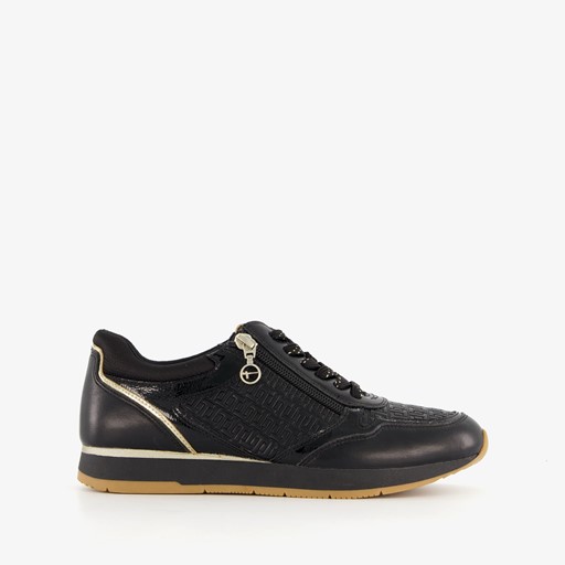 Dames sneakers zwart goud