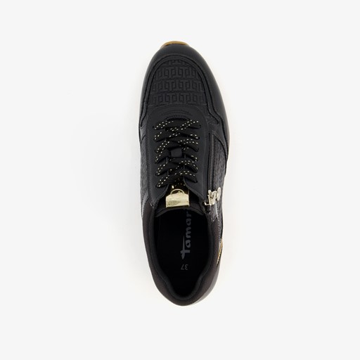 Dames sneakers zwart goud