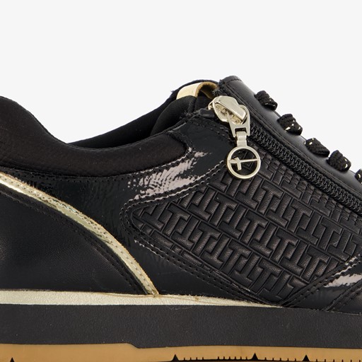 Dames sneakers zwart goud
