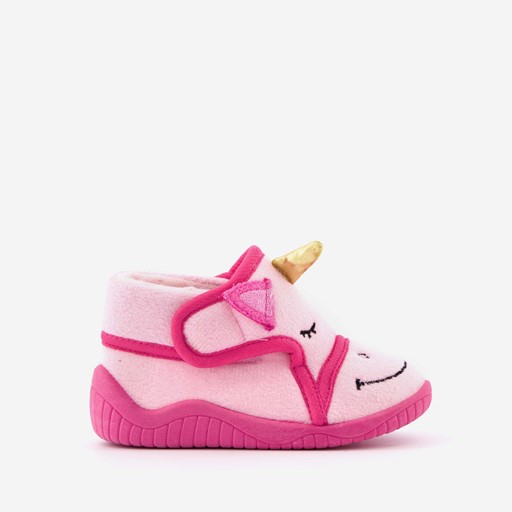Kinder pantoffels unicorn roze