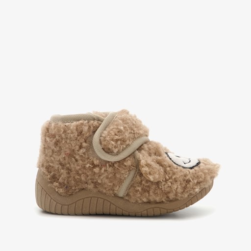 Kinder pantoffels beer beige