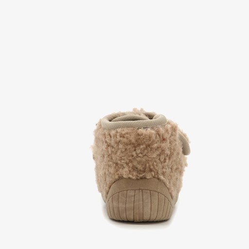 Kinder pantoffels beer beige