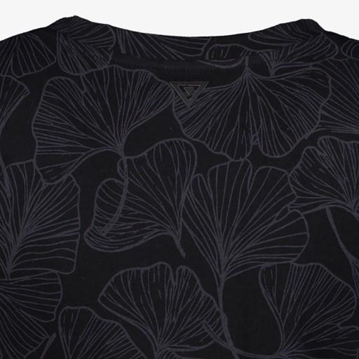 Dames sport T-shirt zwart met print