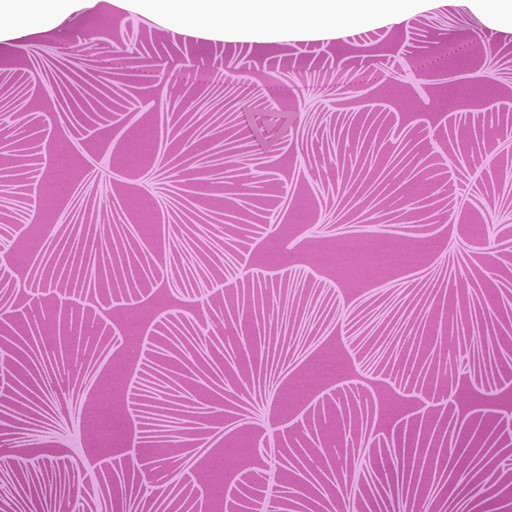 Dames sport T-shirt roze met print