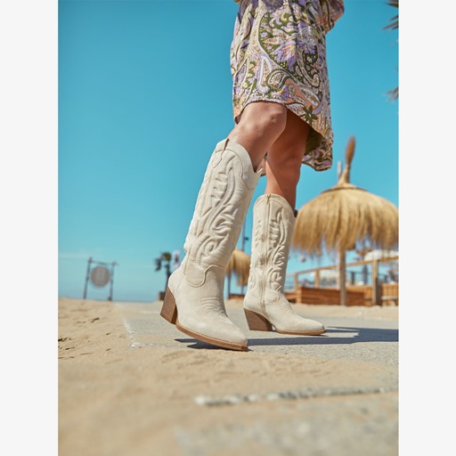 Dames western boots wit