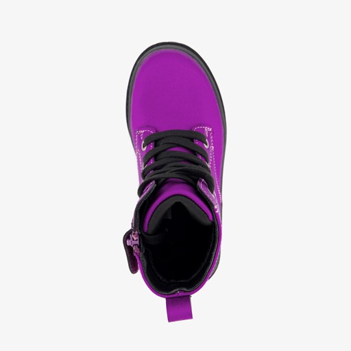 Meisjes veterboots paars