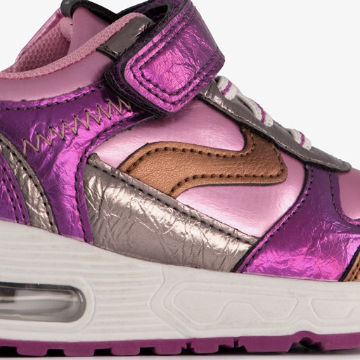 Meisjes sneakers metallic paars