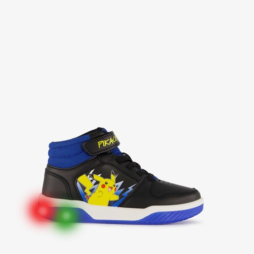 Hoge kinder sneakers met lichtjes blauw