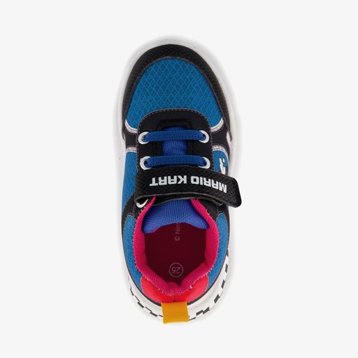 Mario Kart jongens sneakers met lichtjes blauw