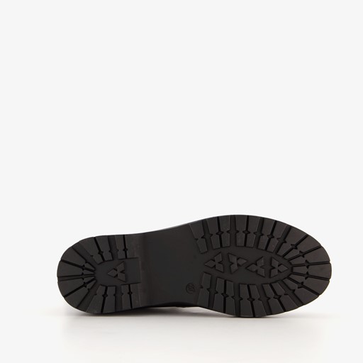 Lak dames veterboots Bordeauxrood