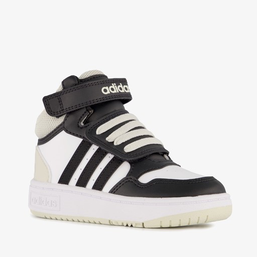 Hoops Mid 3.0 kinder sneakers wit zwart