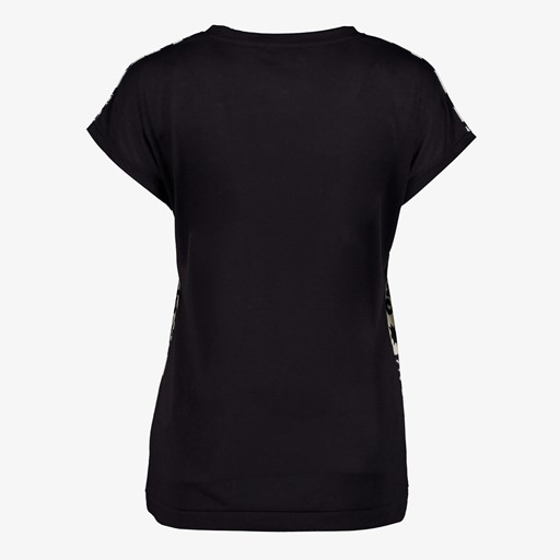 Dames T-shirt met grafisch printje zwart