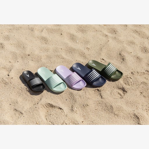 Dames badslippers lichtpaars