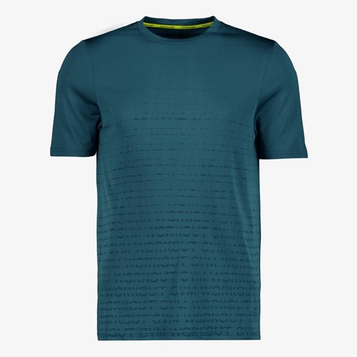 Dry seamless heren sport T-shirt blauw