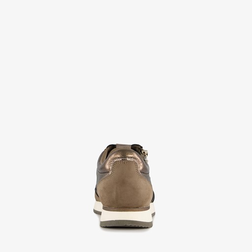 Dames sneakers bruin brons