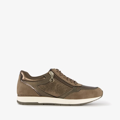 Dames sneakers bruin brons