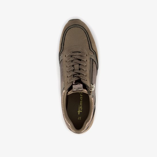 Dames sneakers bruin brons