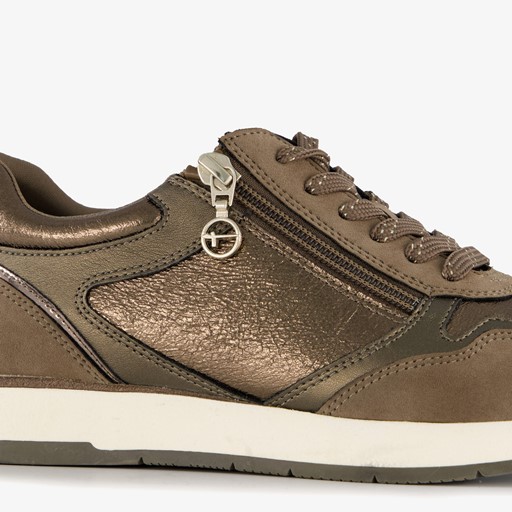 Dames sneakers bruin brons