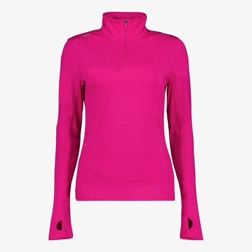 Dames hardloop pully fuchsia roze