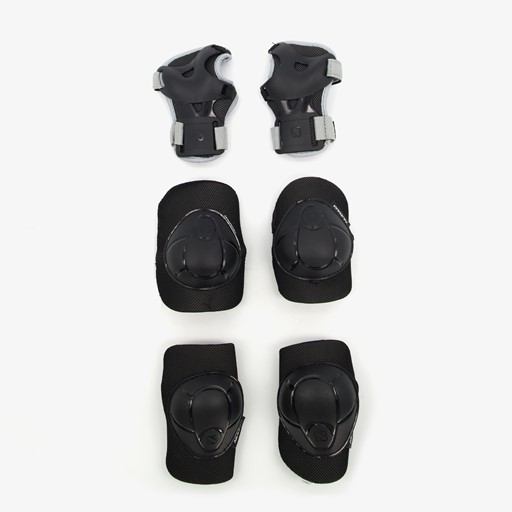 Nijdam kinder skeeler bescherming zwart