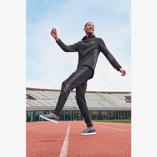 Evostripe heren joggingbroek zwart