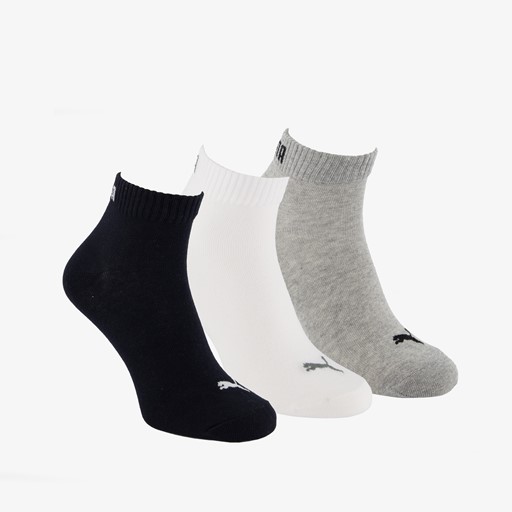 3 paar Quarter Plain sokken