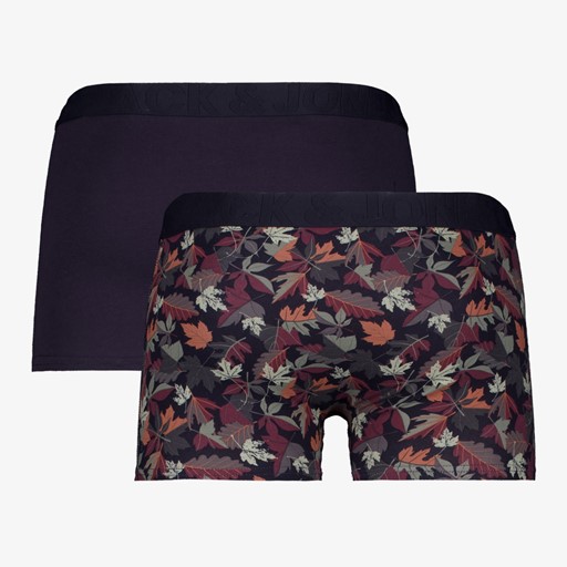 Heren boxershorts 2 pack donkerpaars
