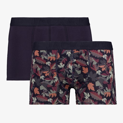 Heren boxershorts 2 pack donkerpaars