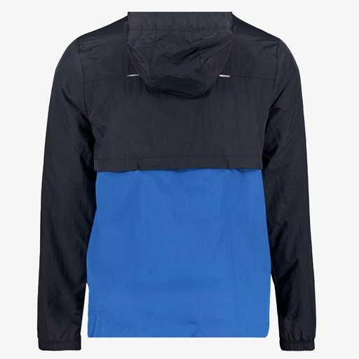 Heren hardloopjas zwart blauw