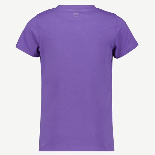 Meisjes sport T-shirt met opdruk paars