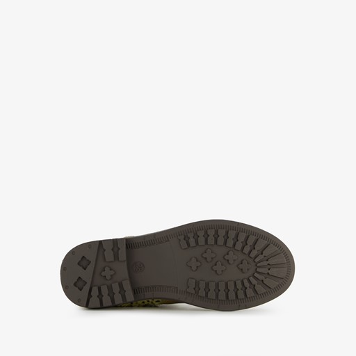 Meisjes boots met panterprint en glitters