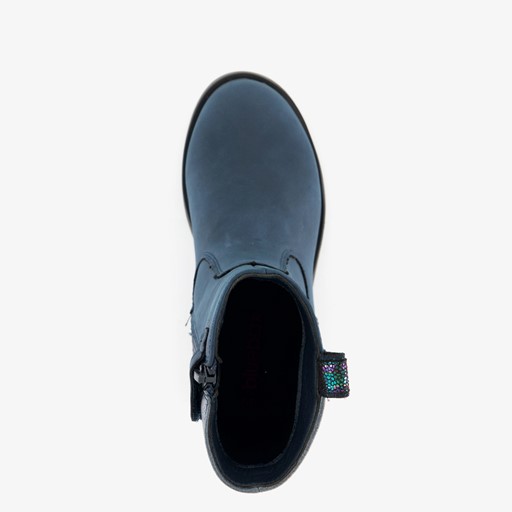Meisjes boots met glitters blauw grijs